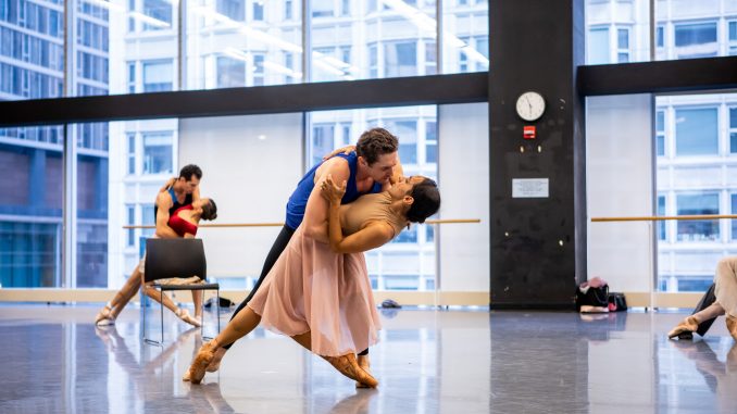 Joffrey Artists Dylan Gutierrez, Anais Bueno, Greig Matthews, and Amanda Assucena. Photo by Cheryl Mann. (2) copy